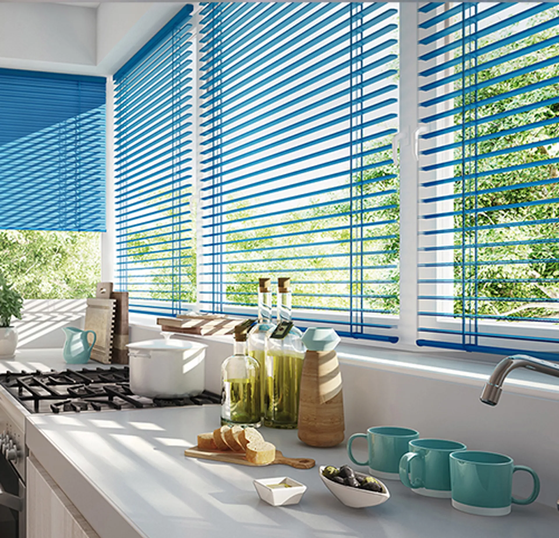 Klassiske aluminiumpersienne